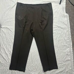DXL GS Pleated Brown Dress Pants w/ Cuff Men's 44 x 30